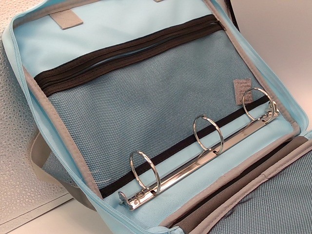 Business Briefcase School Laptop Bag Shoulder Bags Blue 15.6-in Notebook