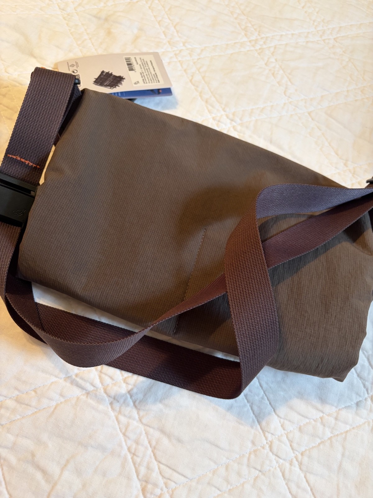 Bellroy Lite Sling 7L River Rock Brown Lightweight Crossbody Bag NWT