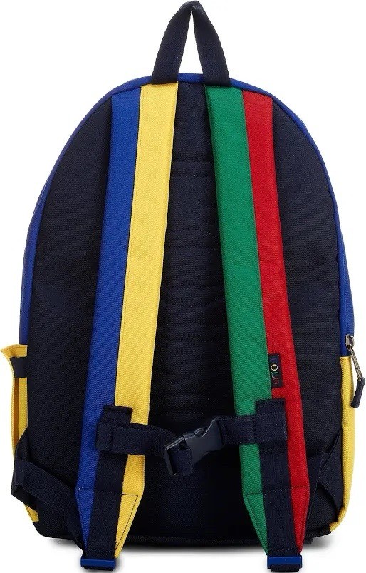 Polo Ralph Lauren Colorblock Multi-Color Backpack Bag Navy/Multicolor
