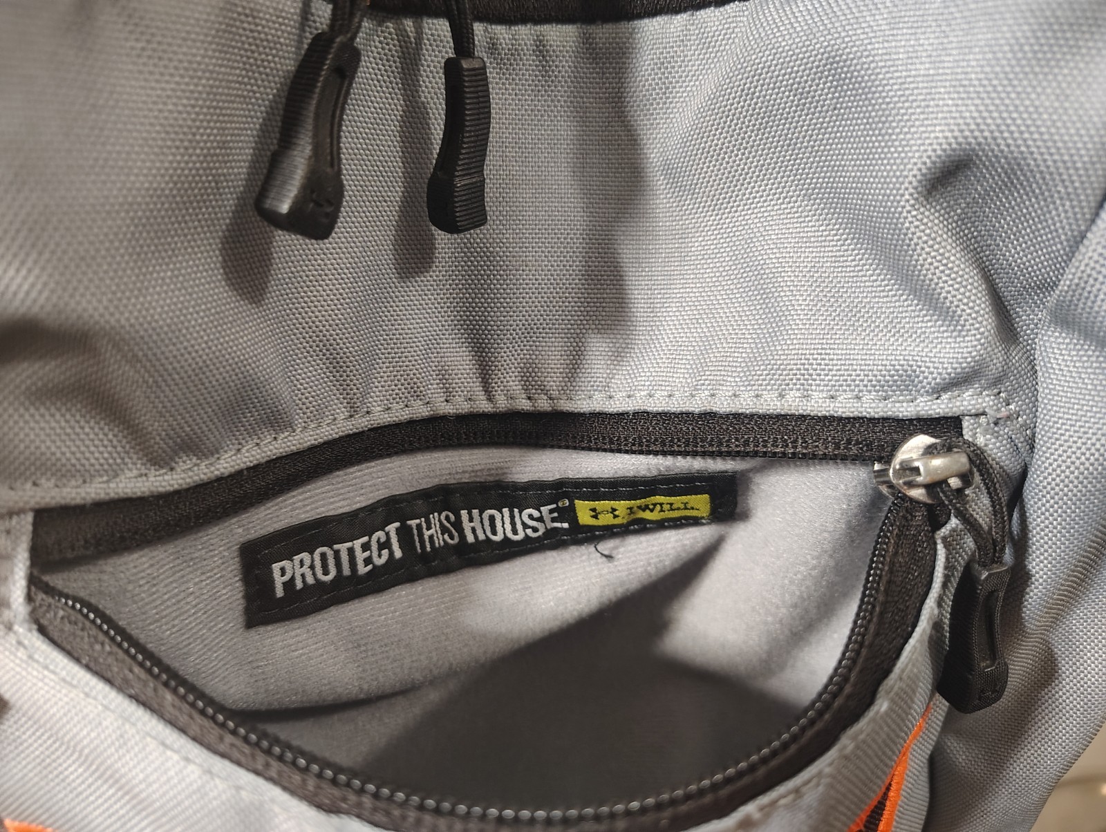 Under Armour X Storm Heatgear Orange Grey Large Size Strap Backpack GUC