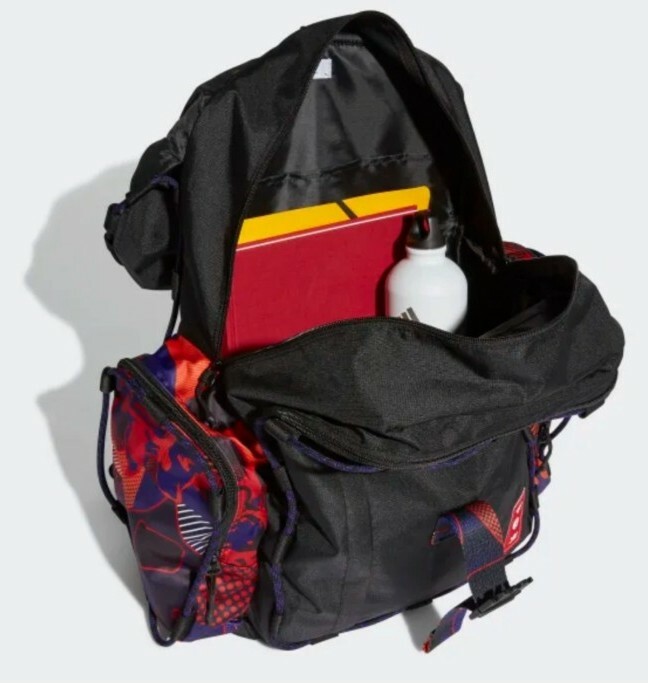 adidas Unisex Toploader Backpack, Travel/Gym/Sports Bag, Black/Multicolor GT6662