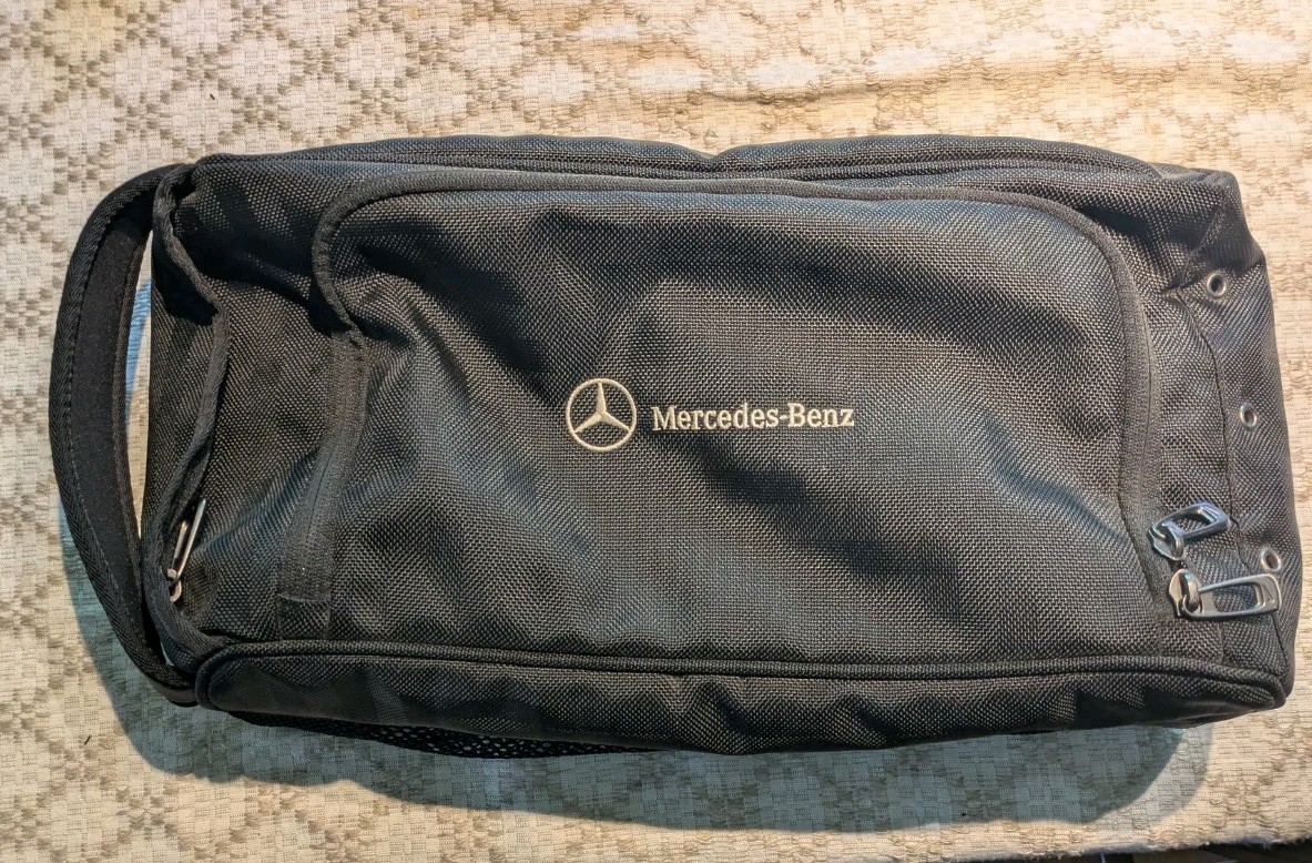 Mercedes-Benz Nike Shoe Bag Black Mesh Travel Gym Sneaker Carrier Golf Promo