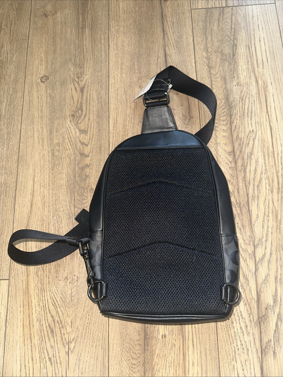NWT Coach West Pack Signature Canvas Backpack QB Charcoal Black 2853 10011285JAX