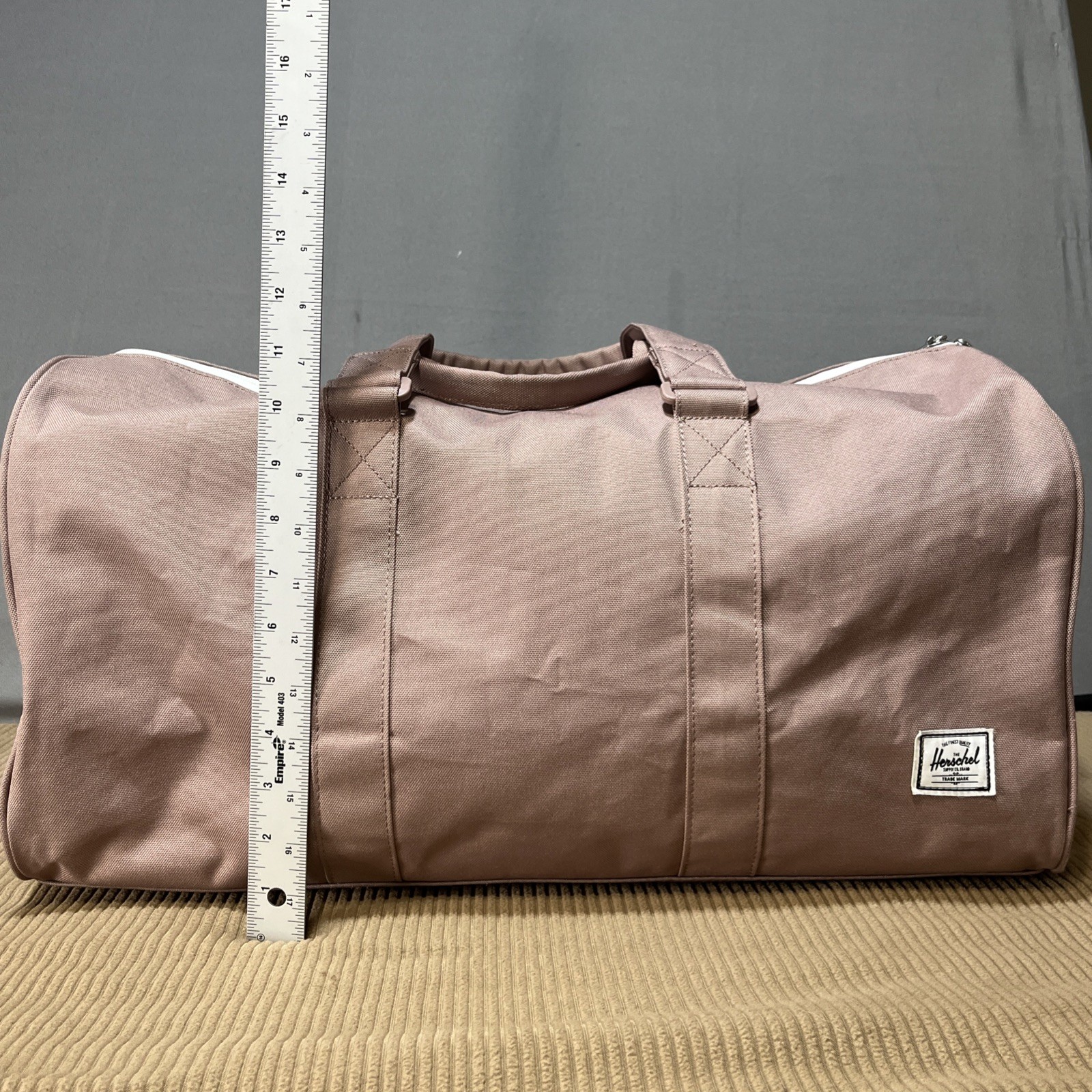 Herschel Supply Co. Novel Duffle Bag Ash Rose Travel Bag 11.75 x 20.5 x 10