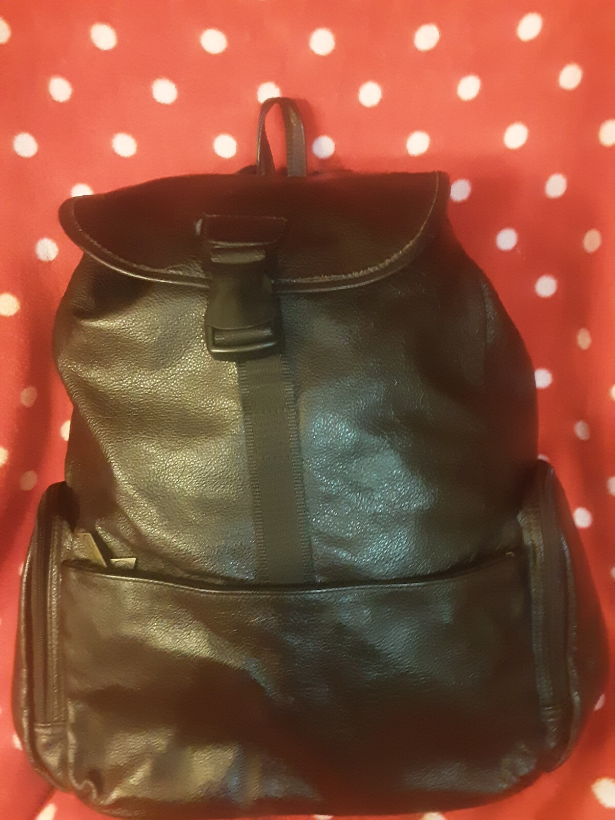 Ameri Leather Mens Large Backpack Luggage Dark Brown Very Clean Inside