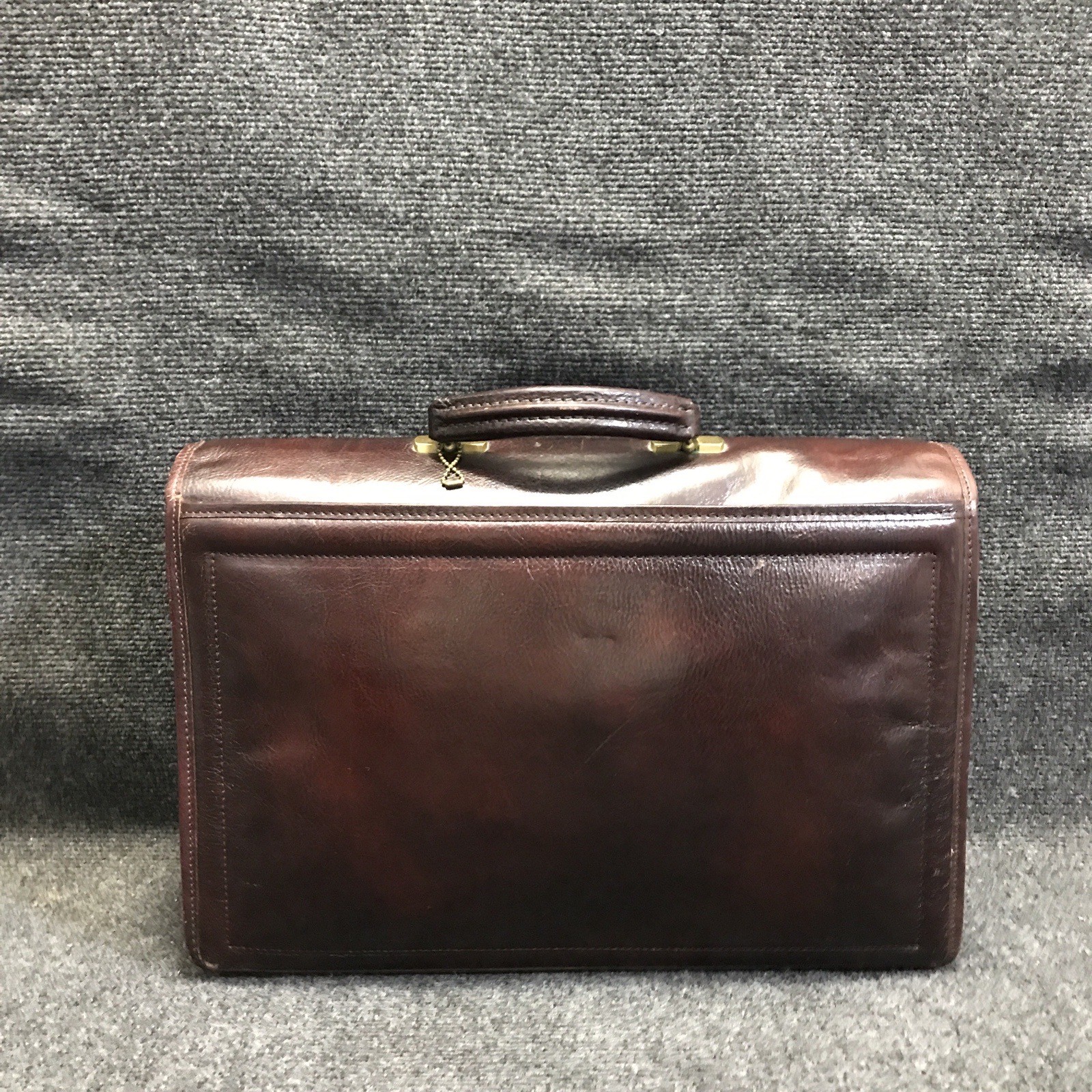 Jack Georges Elements Collection 4402 Burgundy Leather Double Gusset Briefcase
