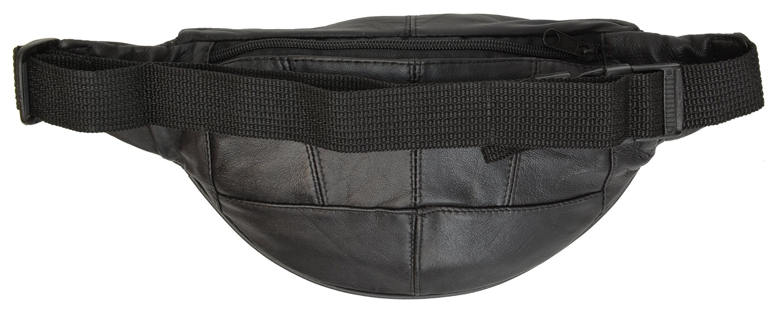Marshal Black Leather Fanny Pack- Top Men´s Waist Money standard,