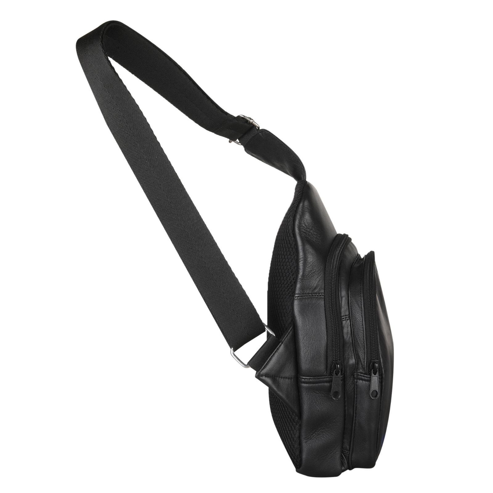 Real Leather Chest Sling Bag Daypack Men Women Holidays Shouldder Crossbody Bag