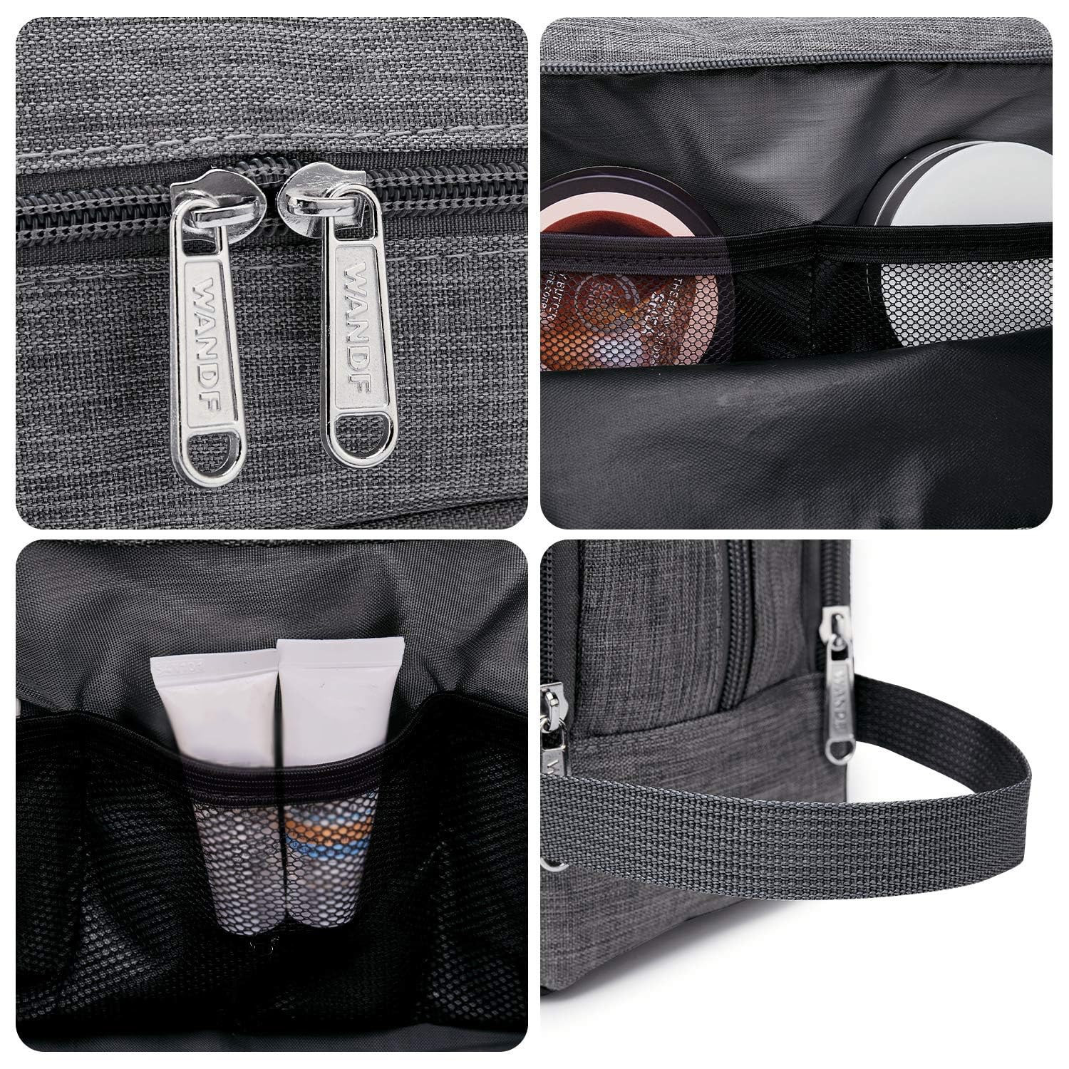 Toiletry Bag for Men Hanging Dopp Kit Water Resistant Shaving Bag Small Toiletry