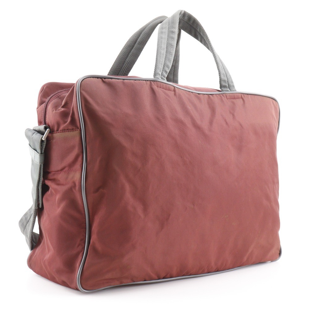 PRADA SPORTS Boston bag 2WAYShoulder Red tea Nylon unisex
