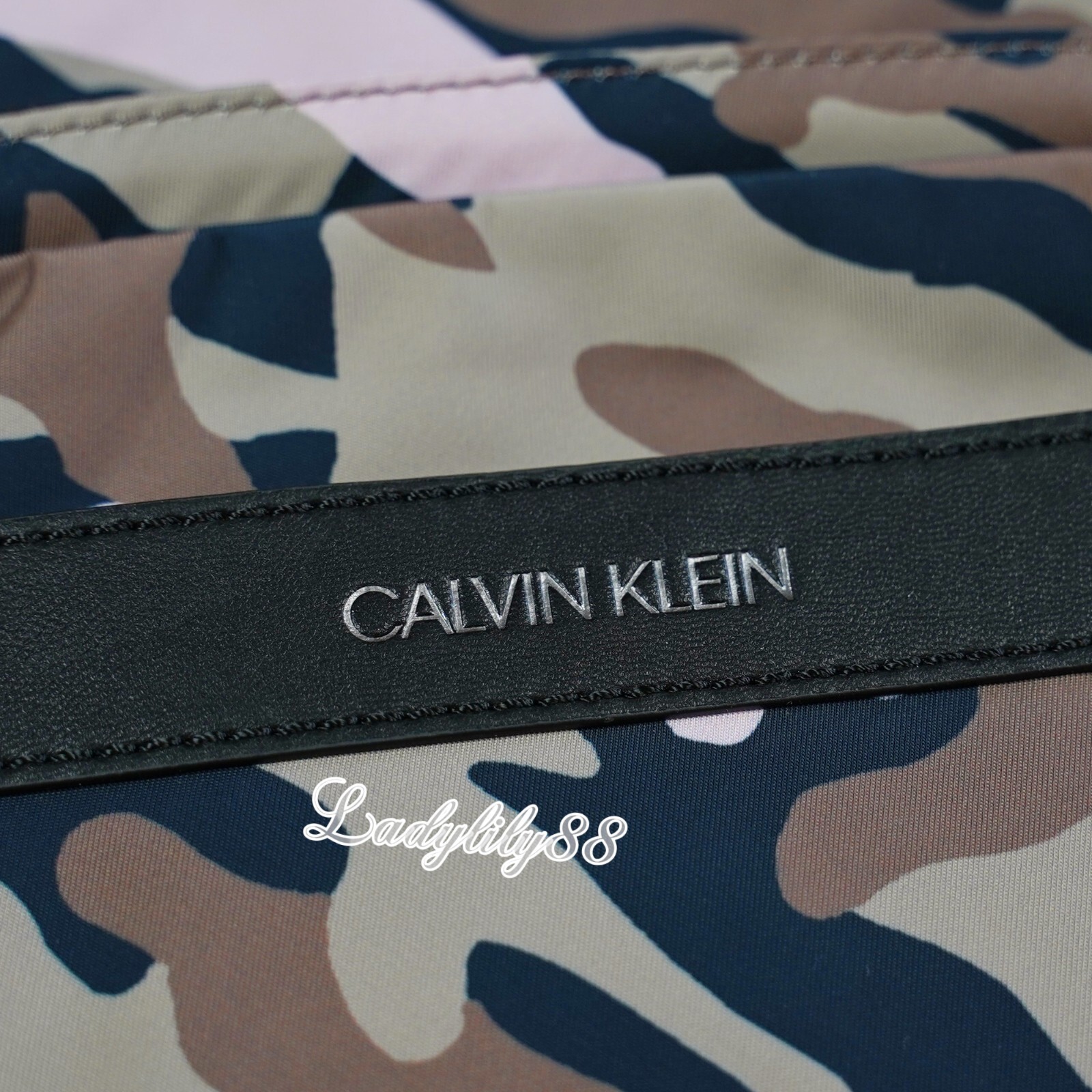 NWT CK CALVIN KLEIN Men’s Crossbody Shoulder Bag Adjustable Strap Camouflage $90