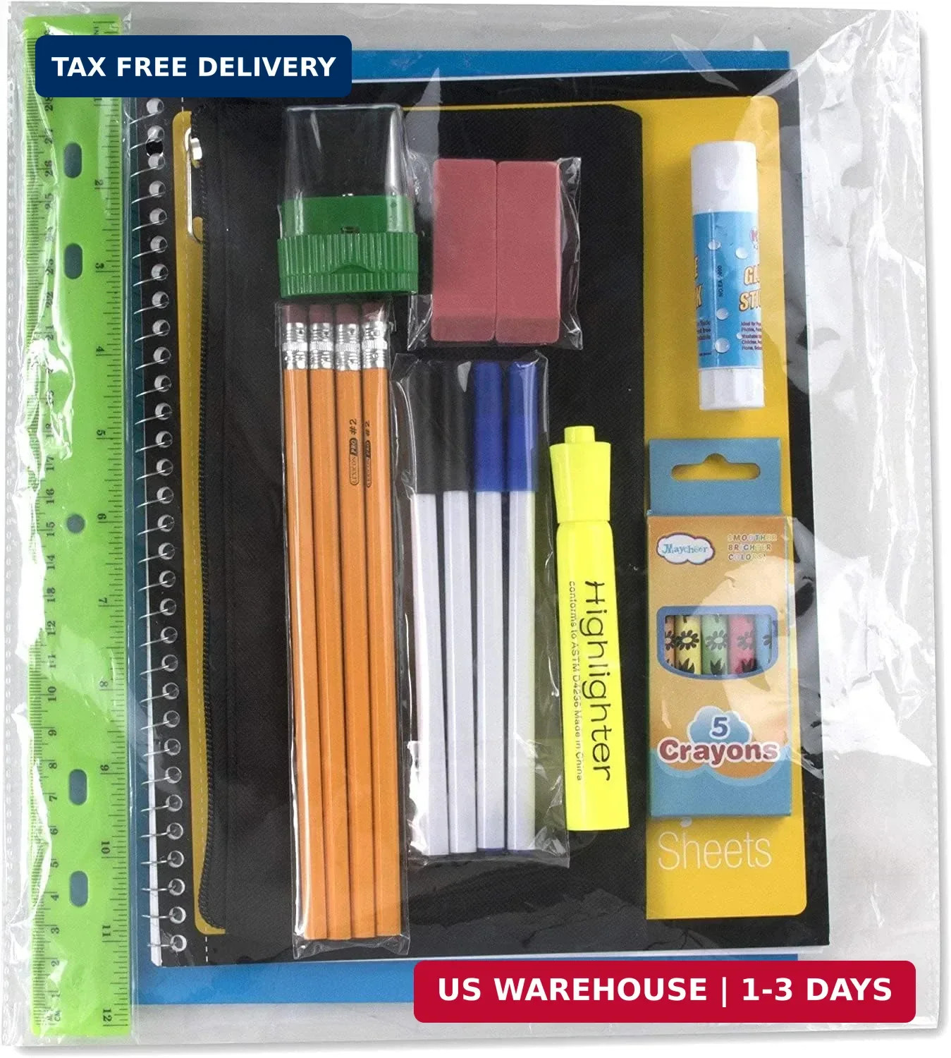 Trail maker Backpack with School Supplies for Kids – 20 Piece Back to School Sup