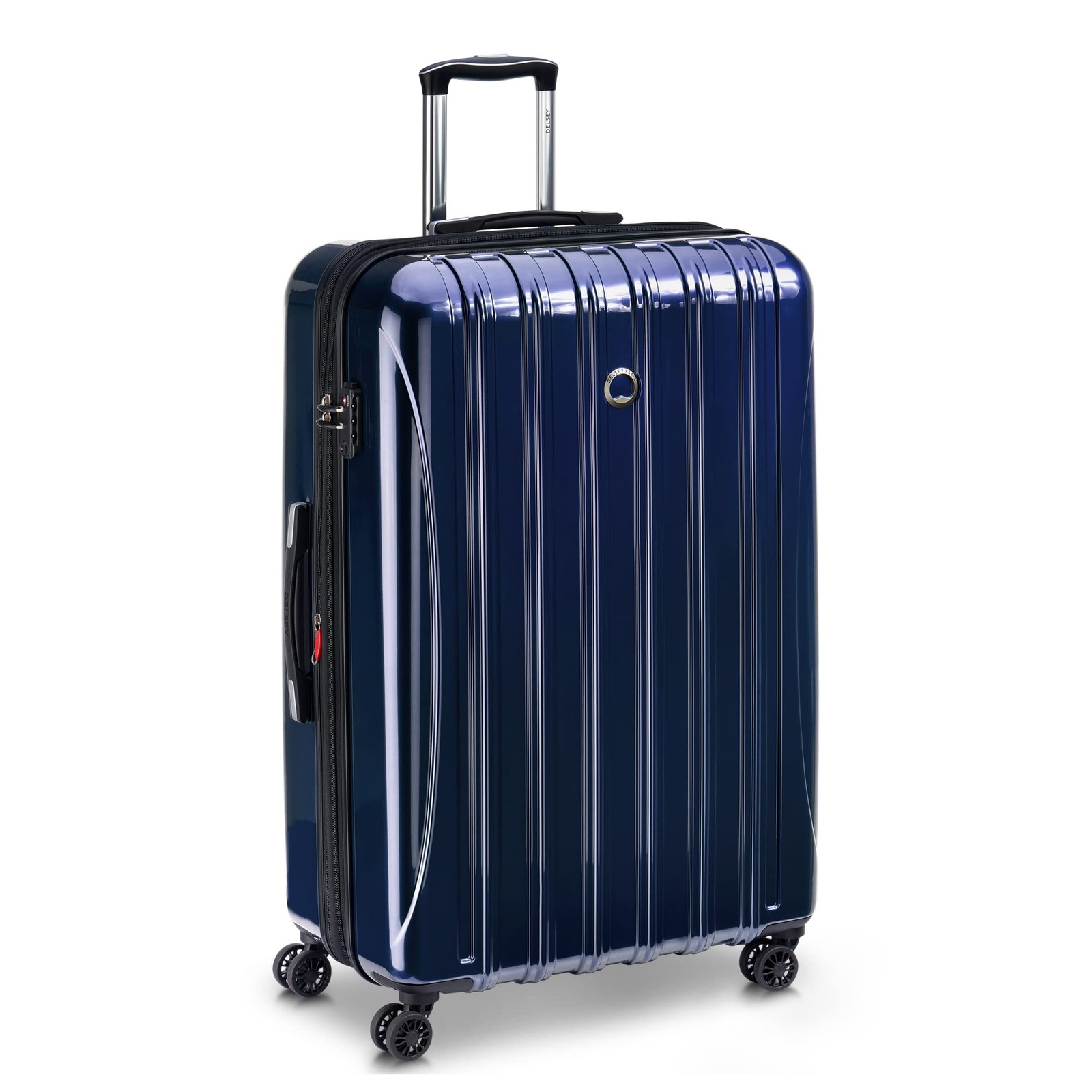 Delsey Helium Aero 29″ Expandable Spinner Trolley Blue Checked Large 29 Inch U10