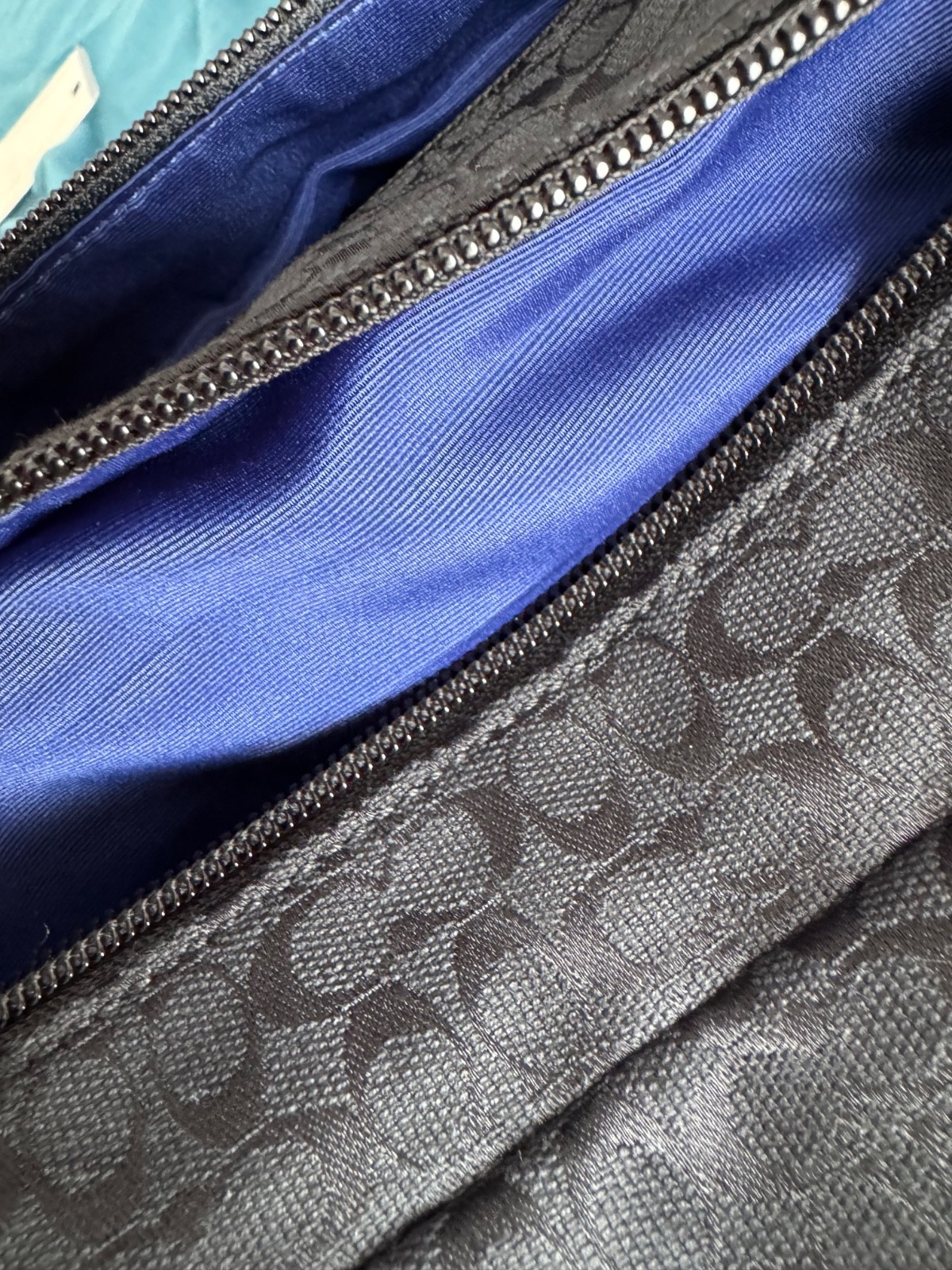 Authentic Coach Small Travel Kit In Signature Canvas Gunmetal/Charcoal/Black.