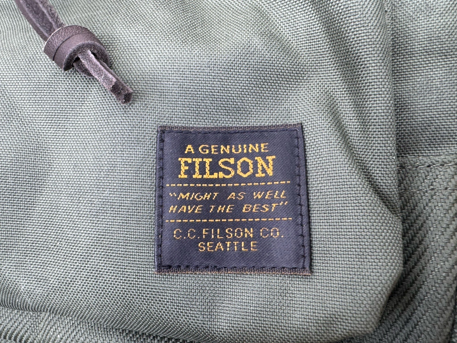 Filson Surveyor Messenger Bag Service Green Cordura Nylon Ripstop 16” X 13” NWT!