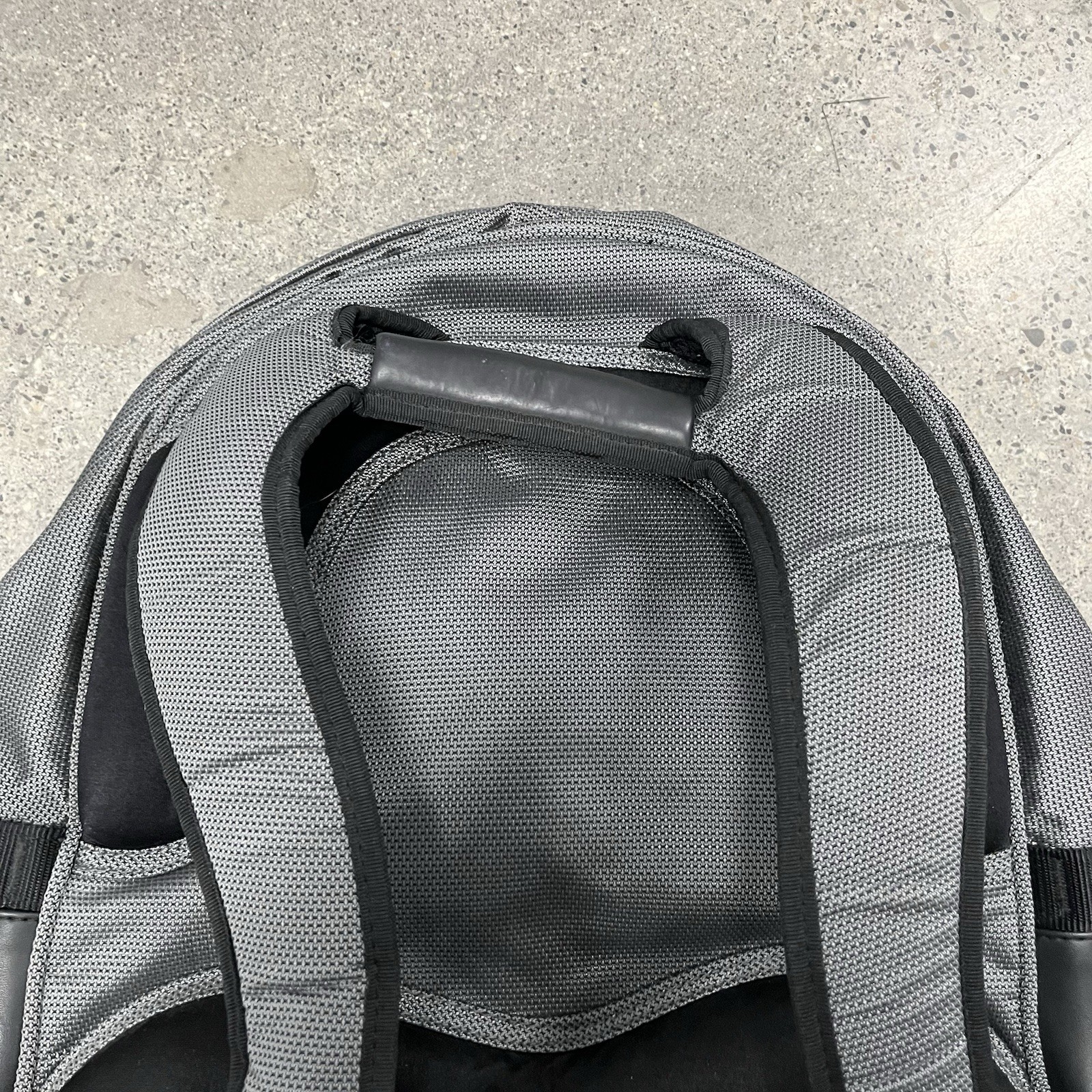 Tumi T2 Gray Black Ballistic Nylon Backpack Multi Compartment