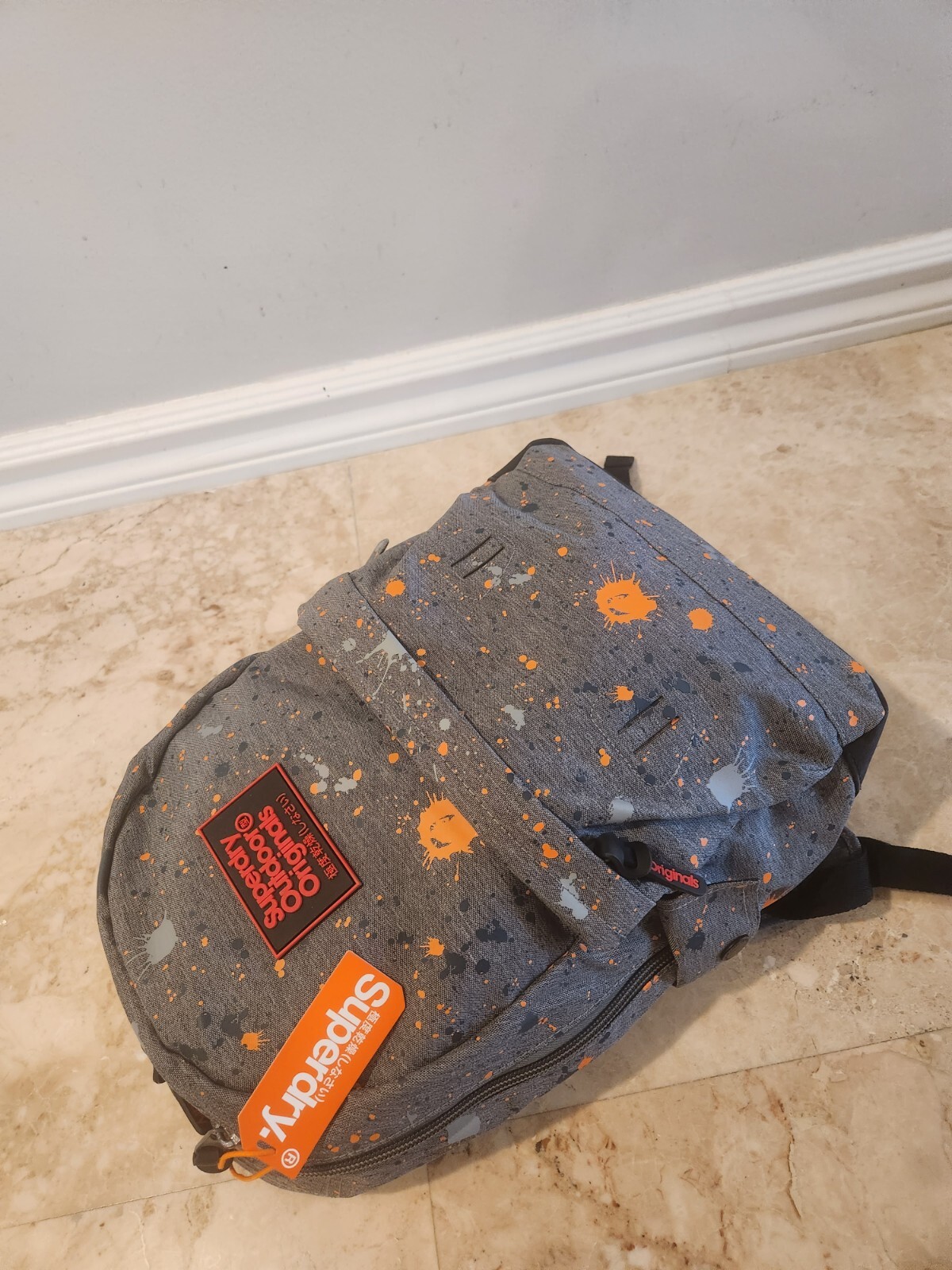 SUPERDRY JAPAN OUTDOOR BACKPACK GRAY new with tags RARE