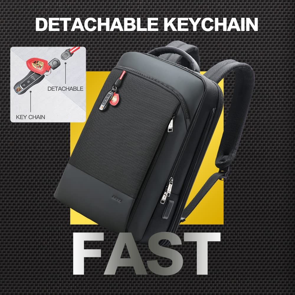 Expandable Travel Professional Men Business Laptop Backpack 15.6 inch Work Sm…