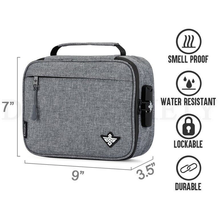 Erozul Exodus v2 Case with TSA Combo Lock YKK Zippers & Odor Control – Graphite