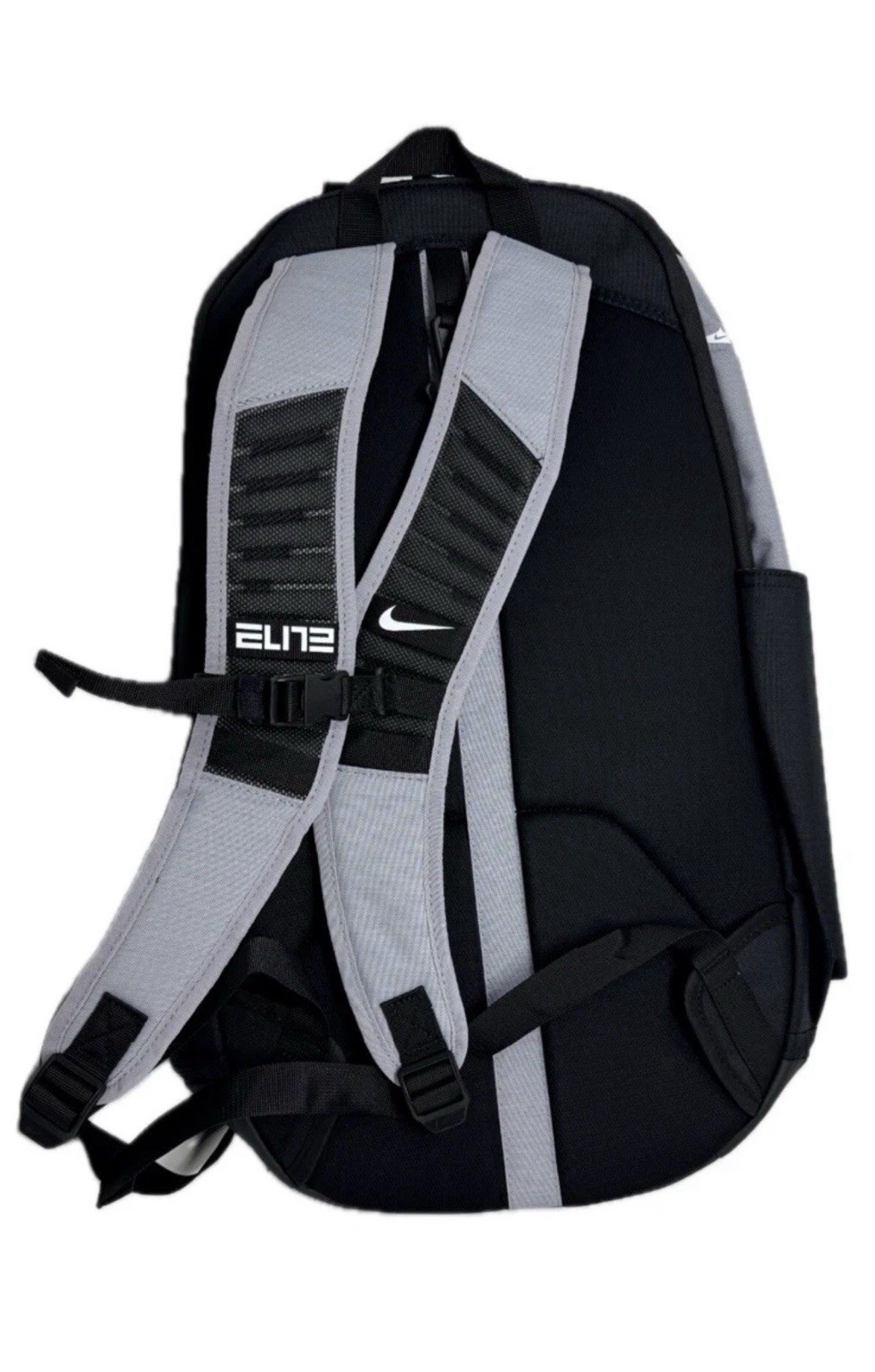 Nike Hoops Elite Pro Backpack Cement Grey White Black Laptop School BA5554-012