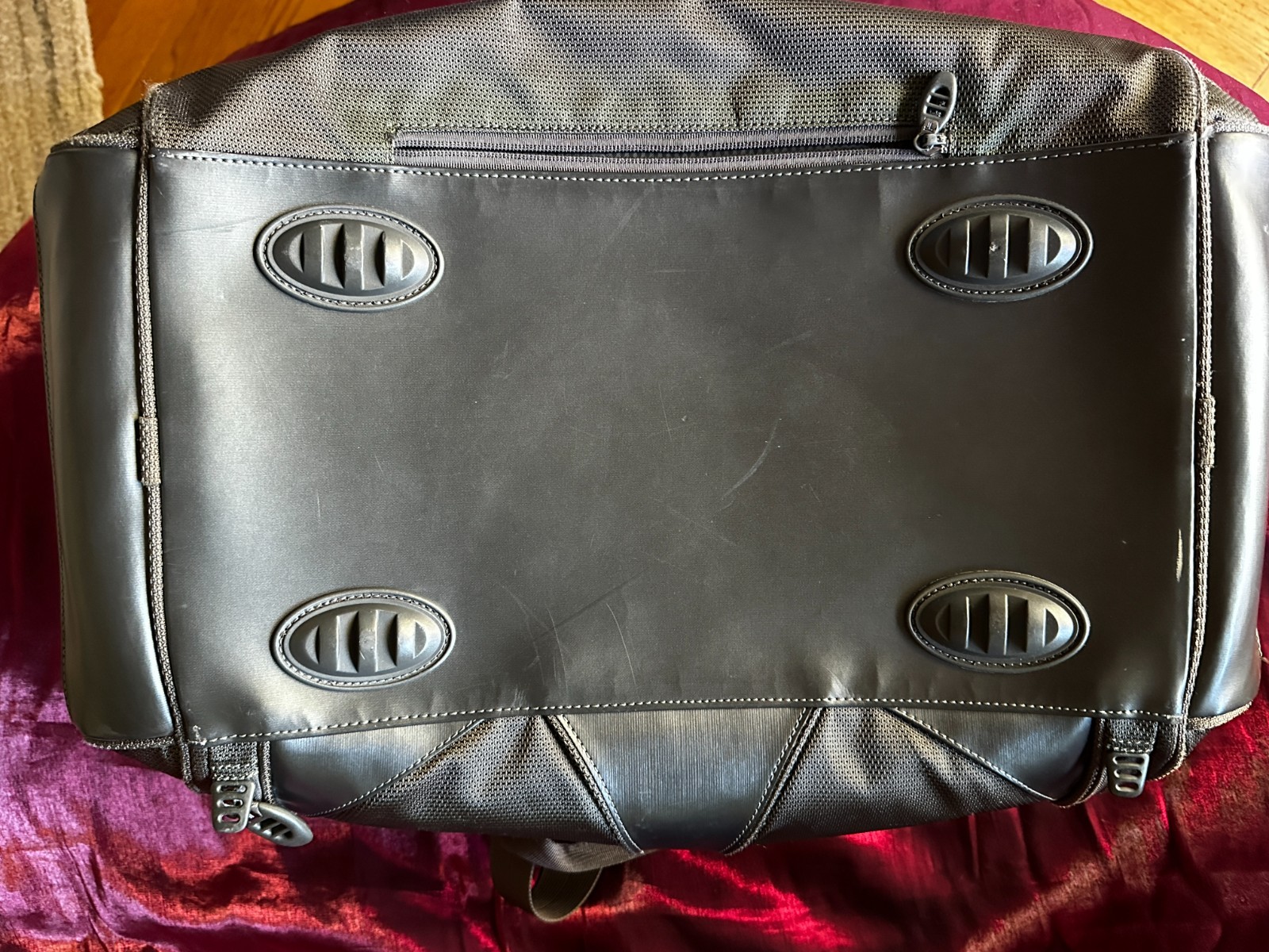 TUMI Tech Carry On Overnight Duffle Bag w/ Shoulder Strap #5525GRH Gray Black