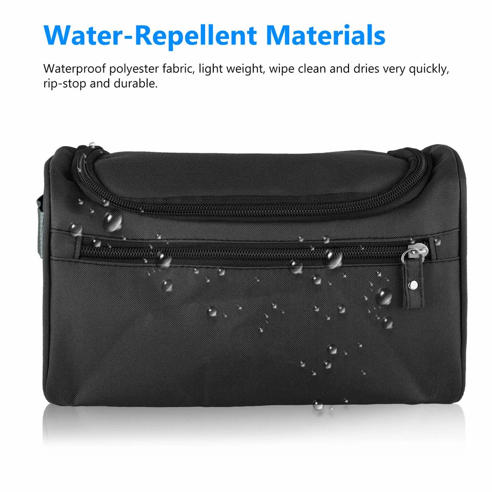 Men Women Travel Toiletry Bag Wash Kit Cosmetics Shaving Makeup Case Organizer