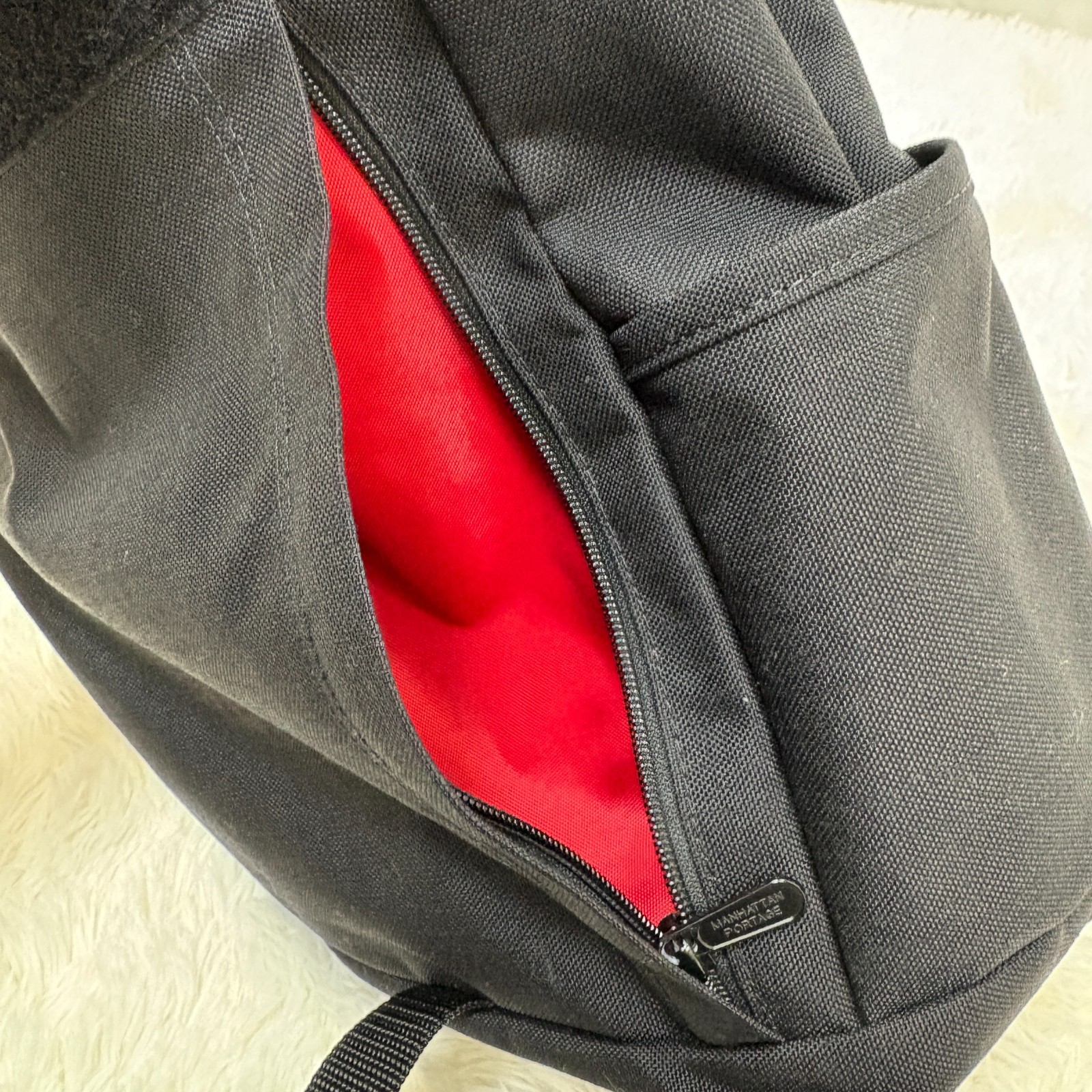 Manhattan Portage Backpack Black Cordura Nylon NYC Flap Rucksack From Japan