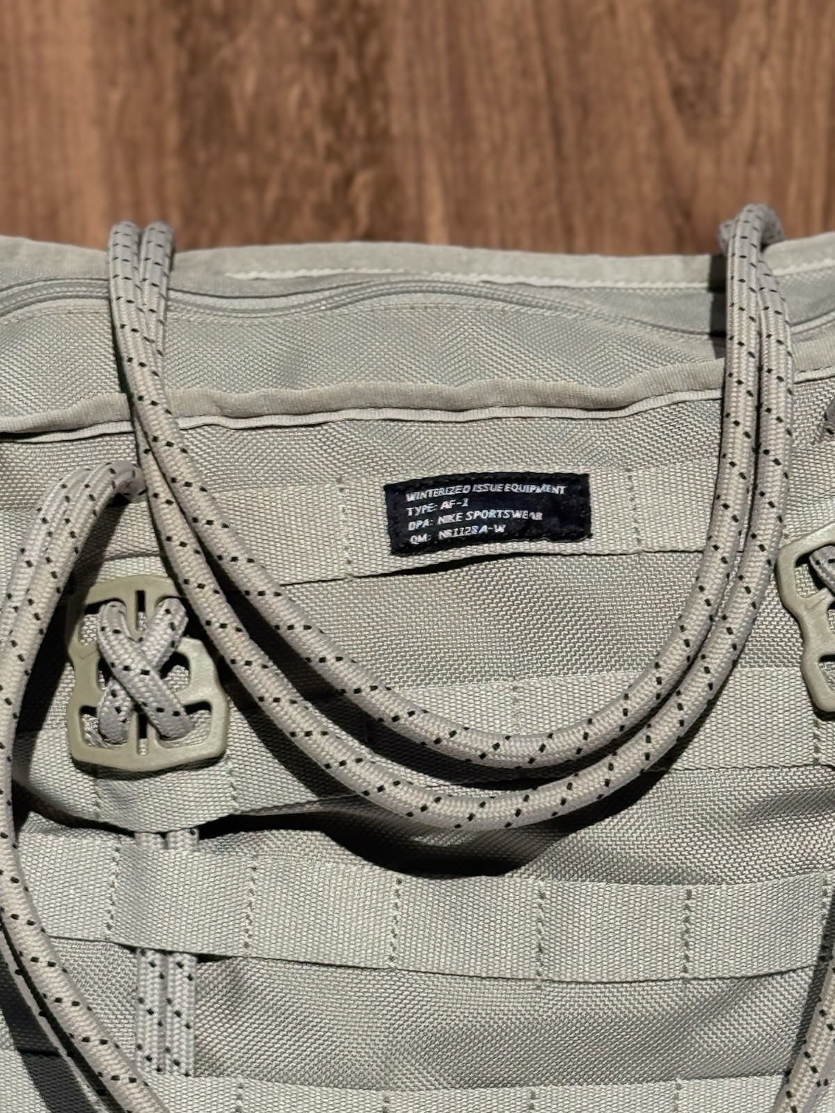 Nike AF-1 Tote Bag Clay Color Equipment Zip Gym Bag