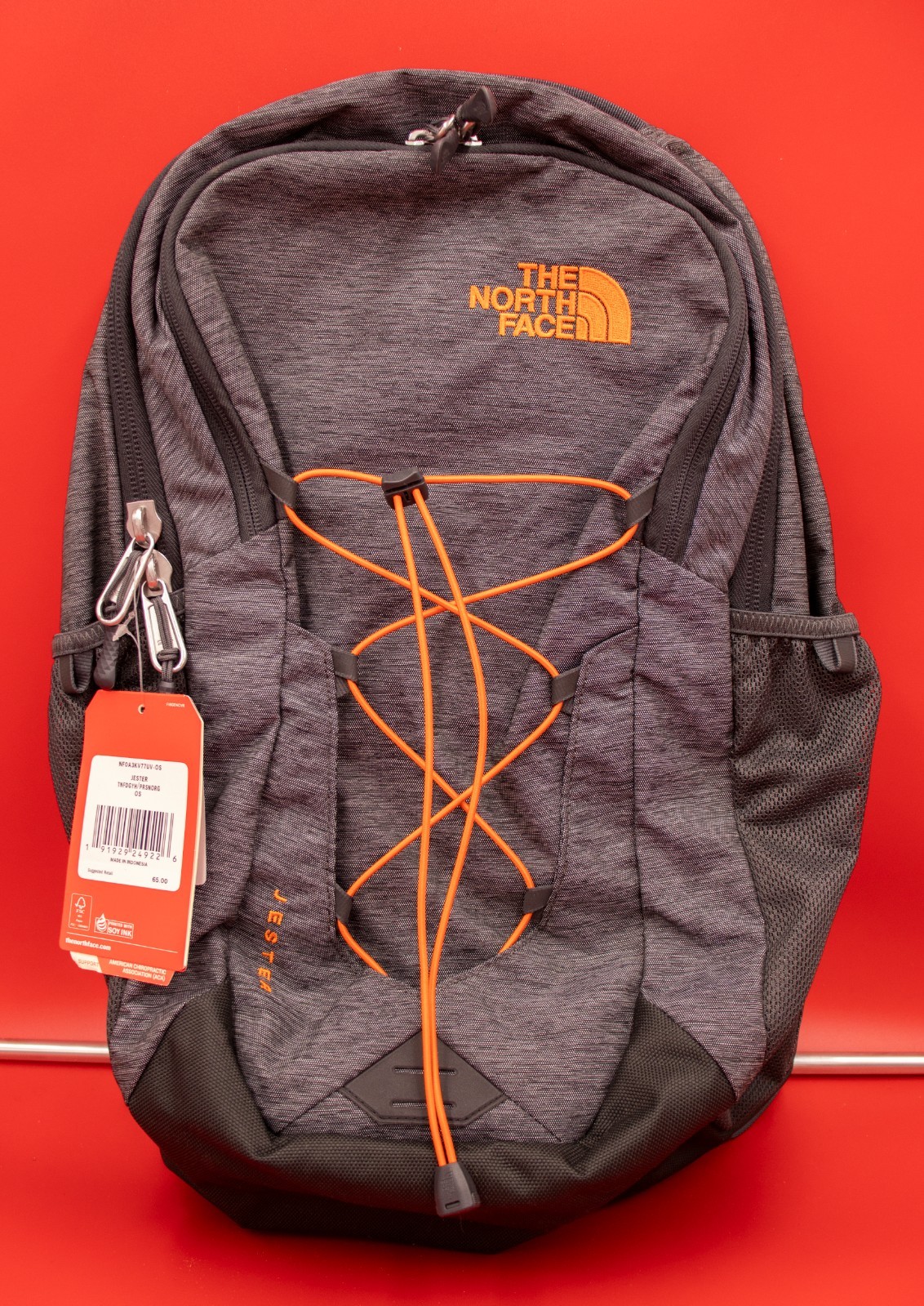 NEW/UNUSED!!! The North Face Jester Backpack, DARK GREY/HEATHER