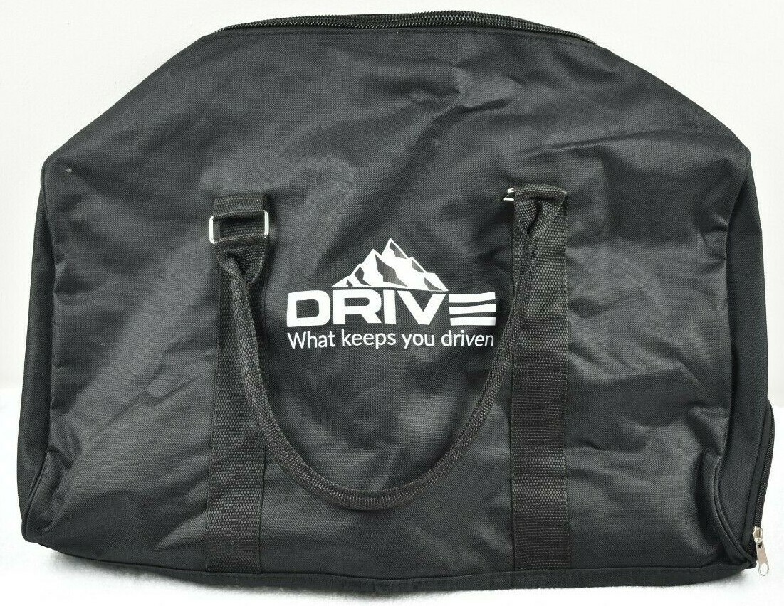 Drive Athletic Sports Gym Bag Travel Bag Duffle Bag ~ Black w/ Shoe Compartment