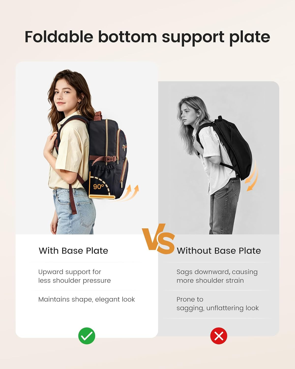 LOVEVOOK Laptop Backpack for Women, 15.6 Inch Travel Backpack with Giant Tumbler