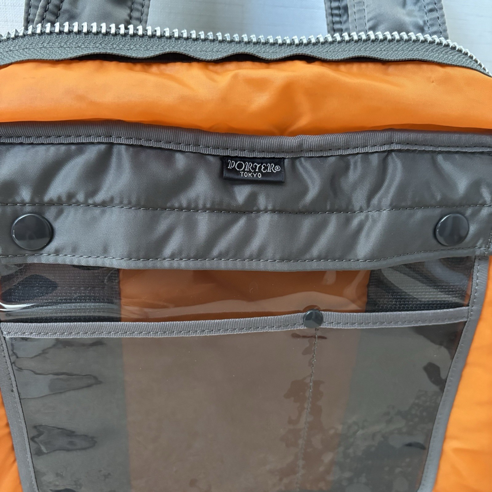 Yoshida PORTER TANKER Boston Bag (L) Nylon Silver Gray Japan 42cm×26cm×13cm