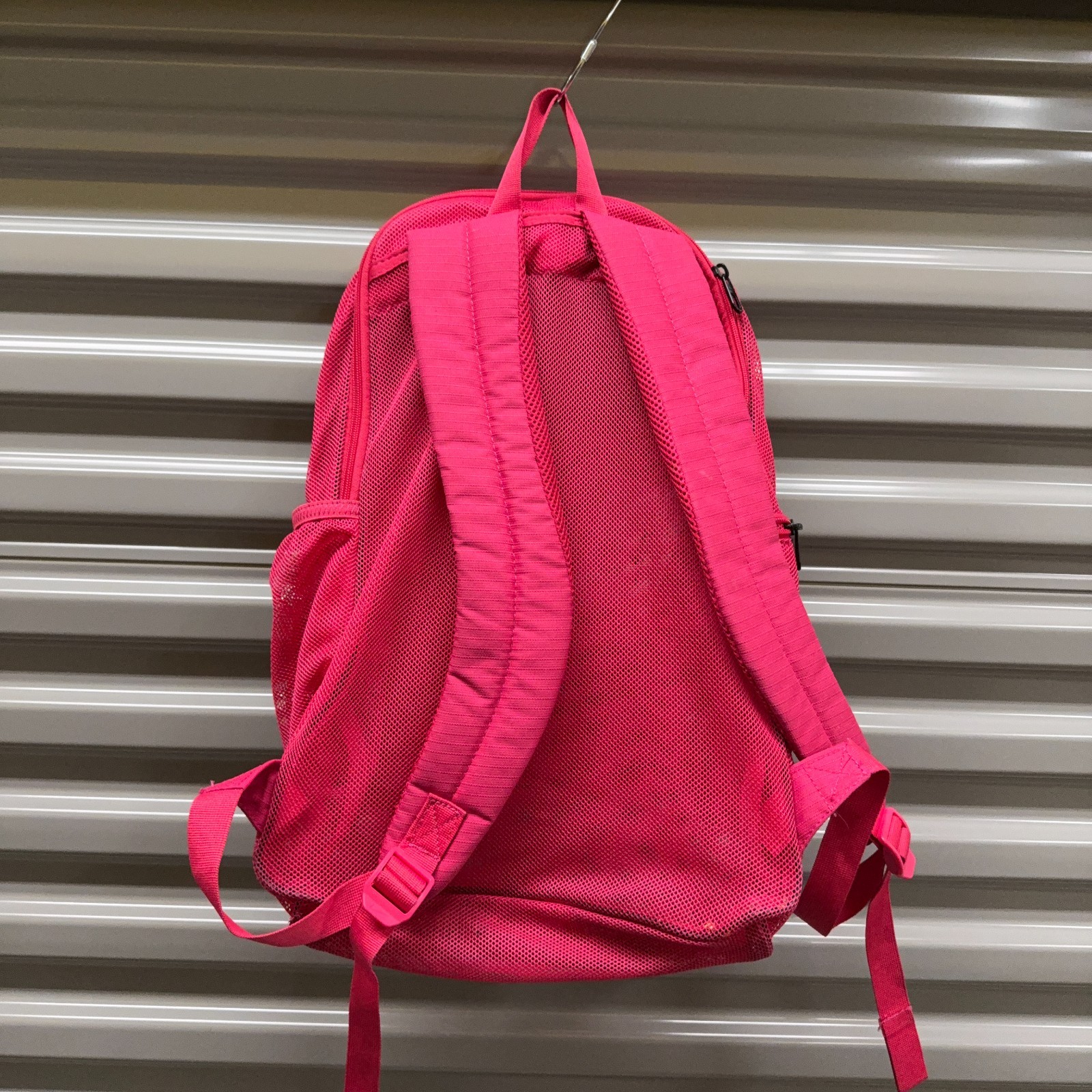 Nike Mesh Backpack Pink Brasilia 9.0 Outdoor Sports Travel Hiking Gym