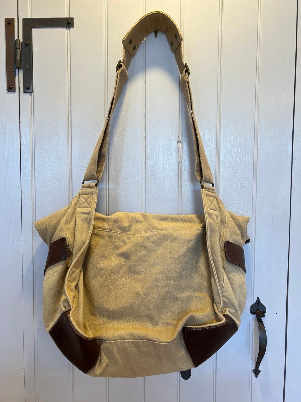 VTG J Crew Crossbody Mailbag Leather Bottom – New with Tag, Abingdon