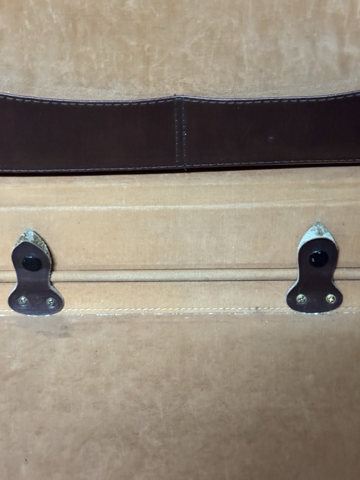 Vintage Reed Genuine Leather Attache Briefcase Locking Brown Executive Case 18”