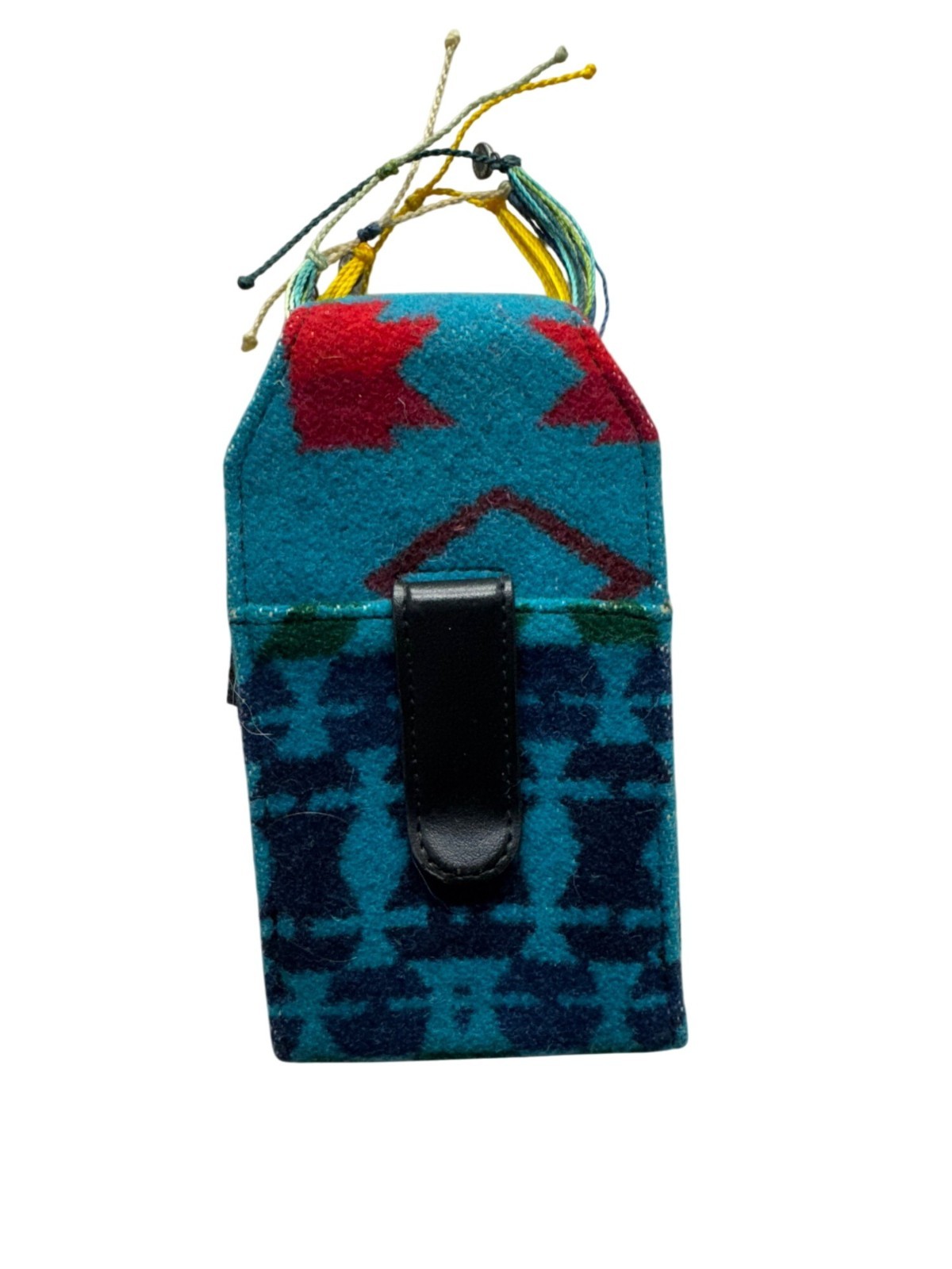 Pendleton Wool Belt Pouch Case With Drawstring Closure & Native Navajo #9890