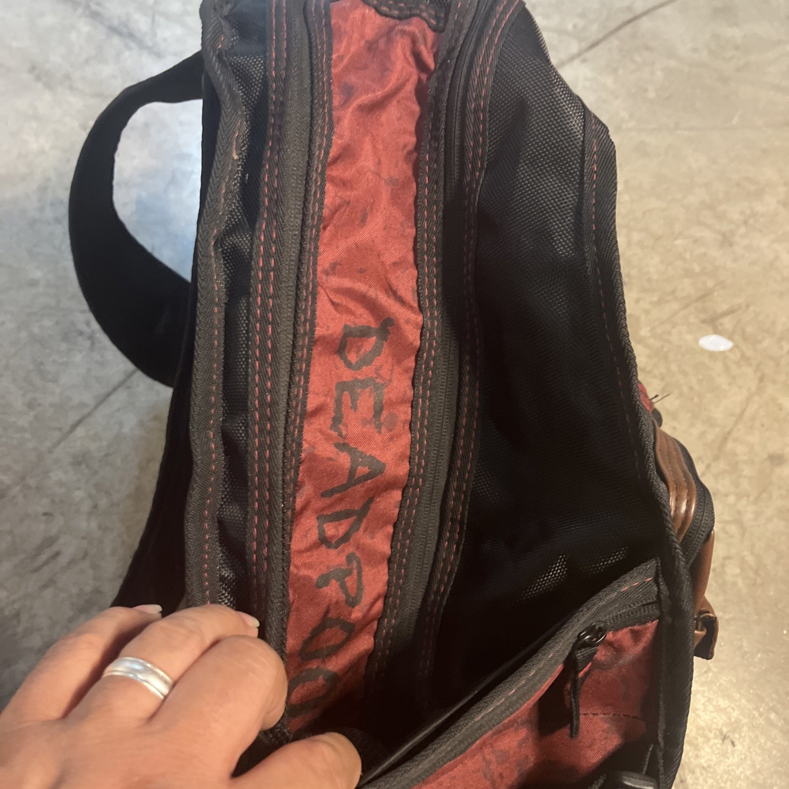 Marvel Comics Deadpool Backpack Cosplay Knapsack Traveling Bag Laptop Bag Gift