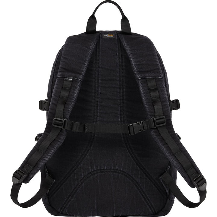 Supreme Denim Backpack – Black (FW25) ✅ IN-HAND