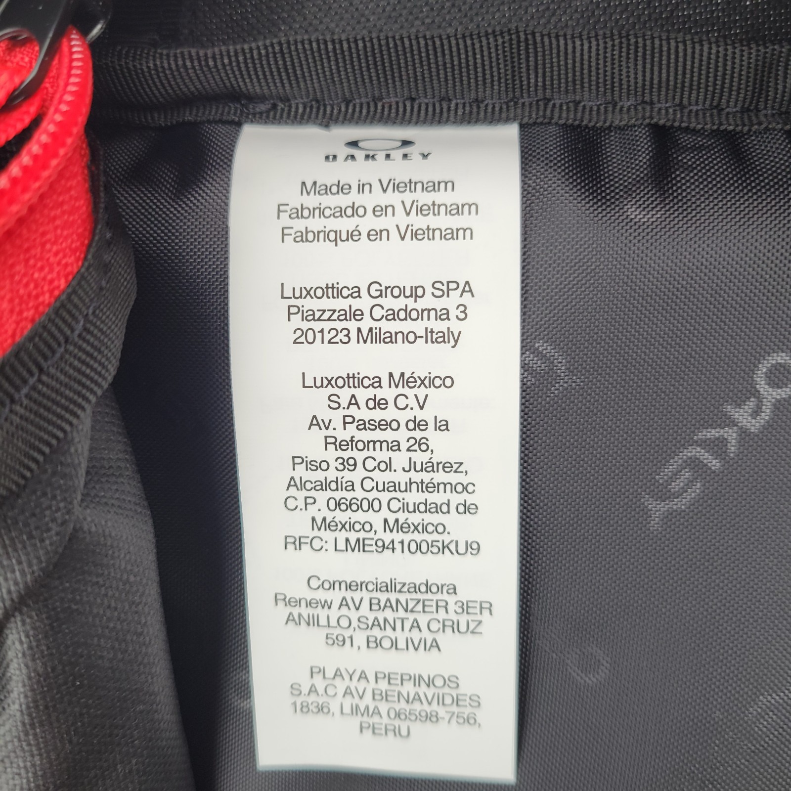 NEW NWT Oakley Red & Black Transit Everyday Backpack Bookbag BTS Back to School