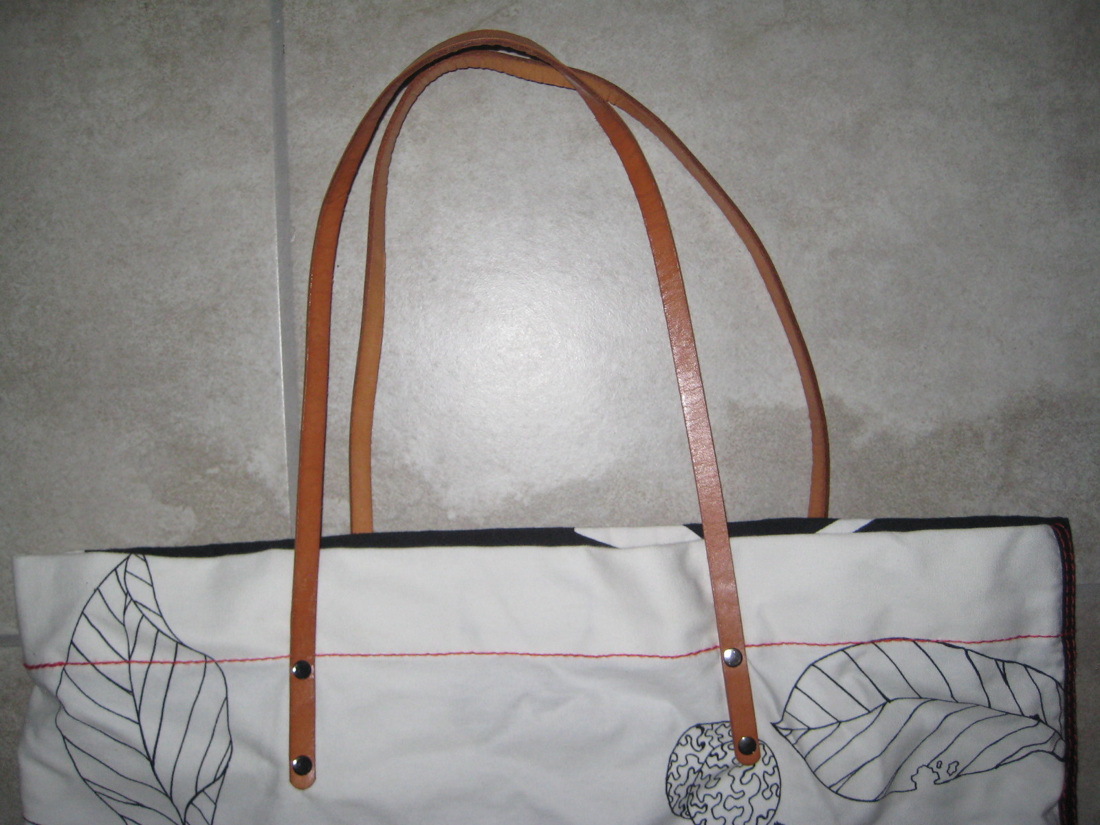 2012 Ali Rapp MFAH Houston Museum Mixed Media Ikea Artist Canvas Tote Bag USED