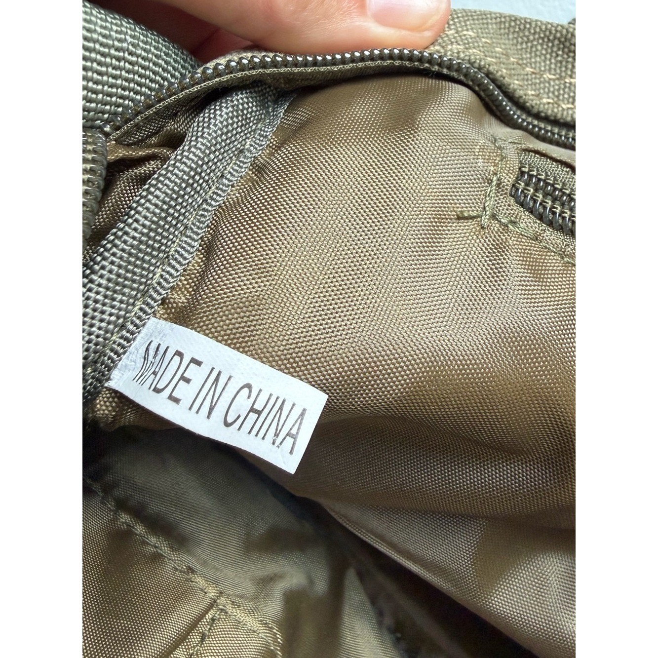 Olive Green Messenger Bag Small Canvas Multi Storage Tactical Hunting Camping