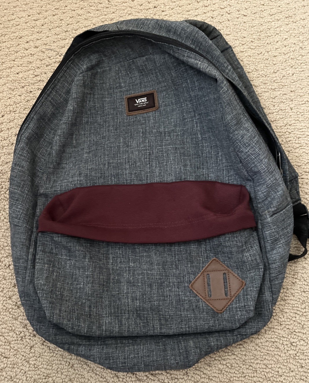 Vans Off The Wall Men’s Old Skool IlI Gray/Burgundy Backpack Bag