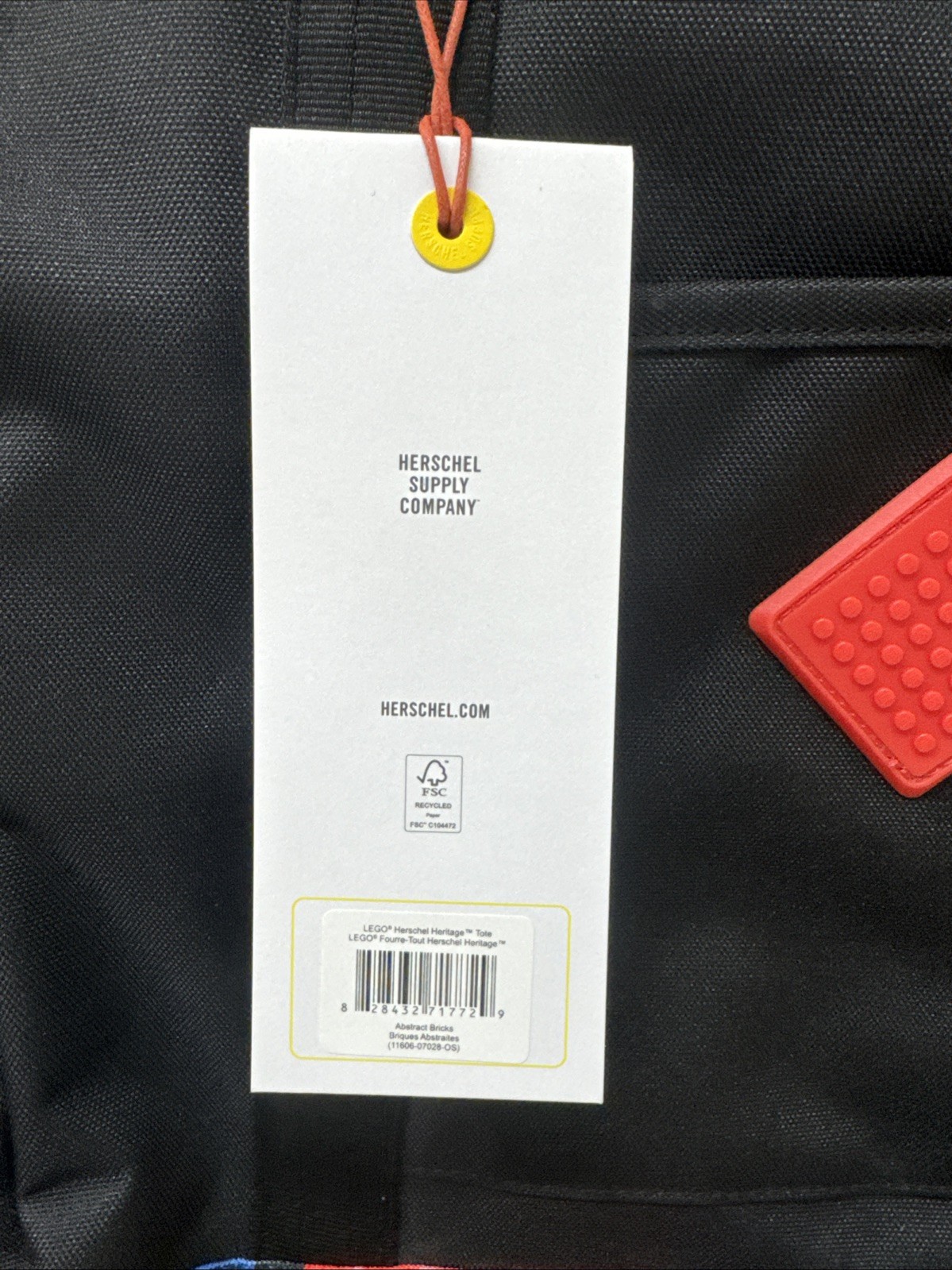 Herschel Supply – Herschel Heritage LEGO Tote Bag – Abstract Bricks – 24.5L