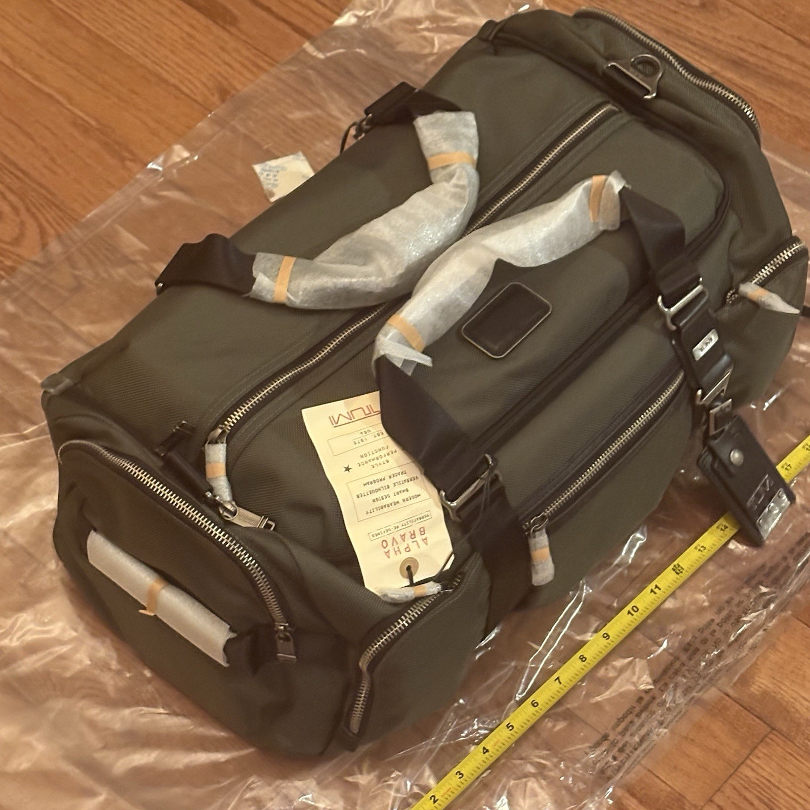 Brand New Rare TUMI Alpha Bravo McGuire Ballistic Nylon Duffel Bag Spruce Color