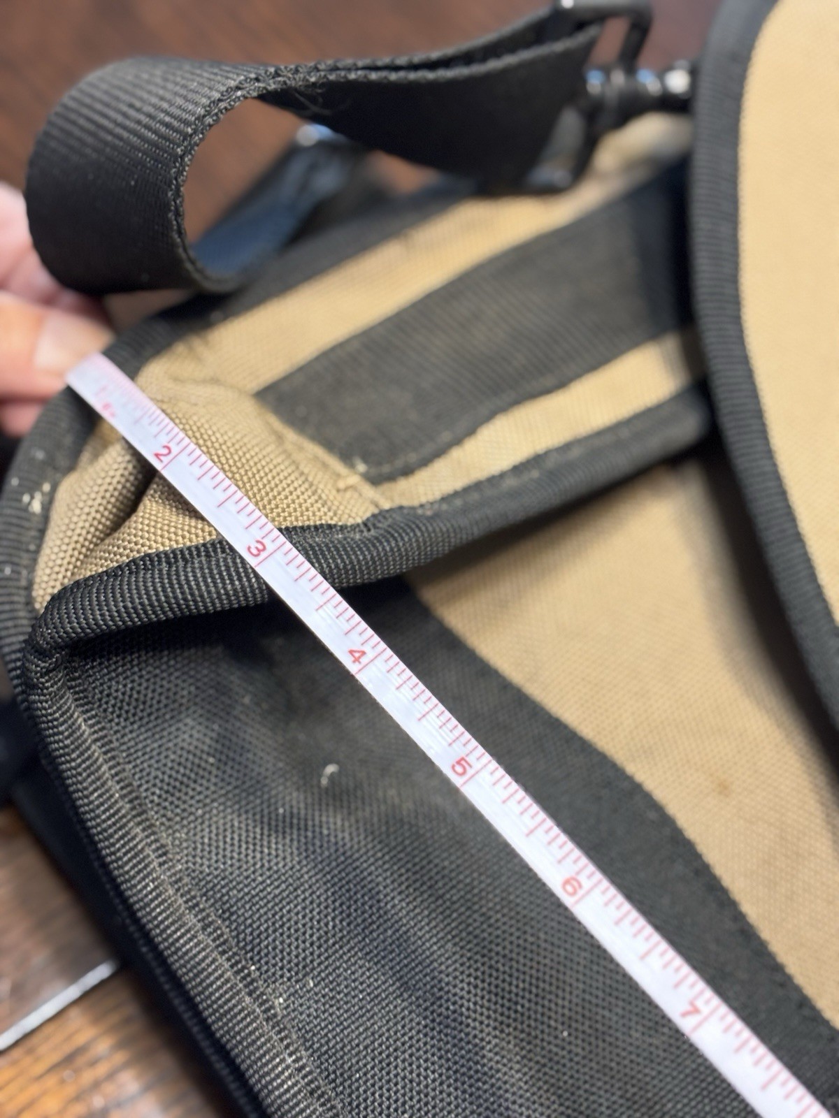 Duluth Trading Co. Briefcase/ Laptop Bag Black / Tan Canvas Multi Purpose Bag