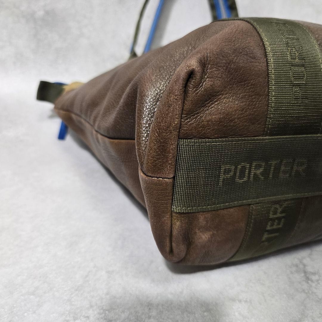 Authentic Porter Yoshida Kaban Relax Tote Bag Brown 37cm x 33cm x 13cm Shoulder