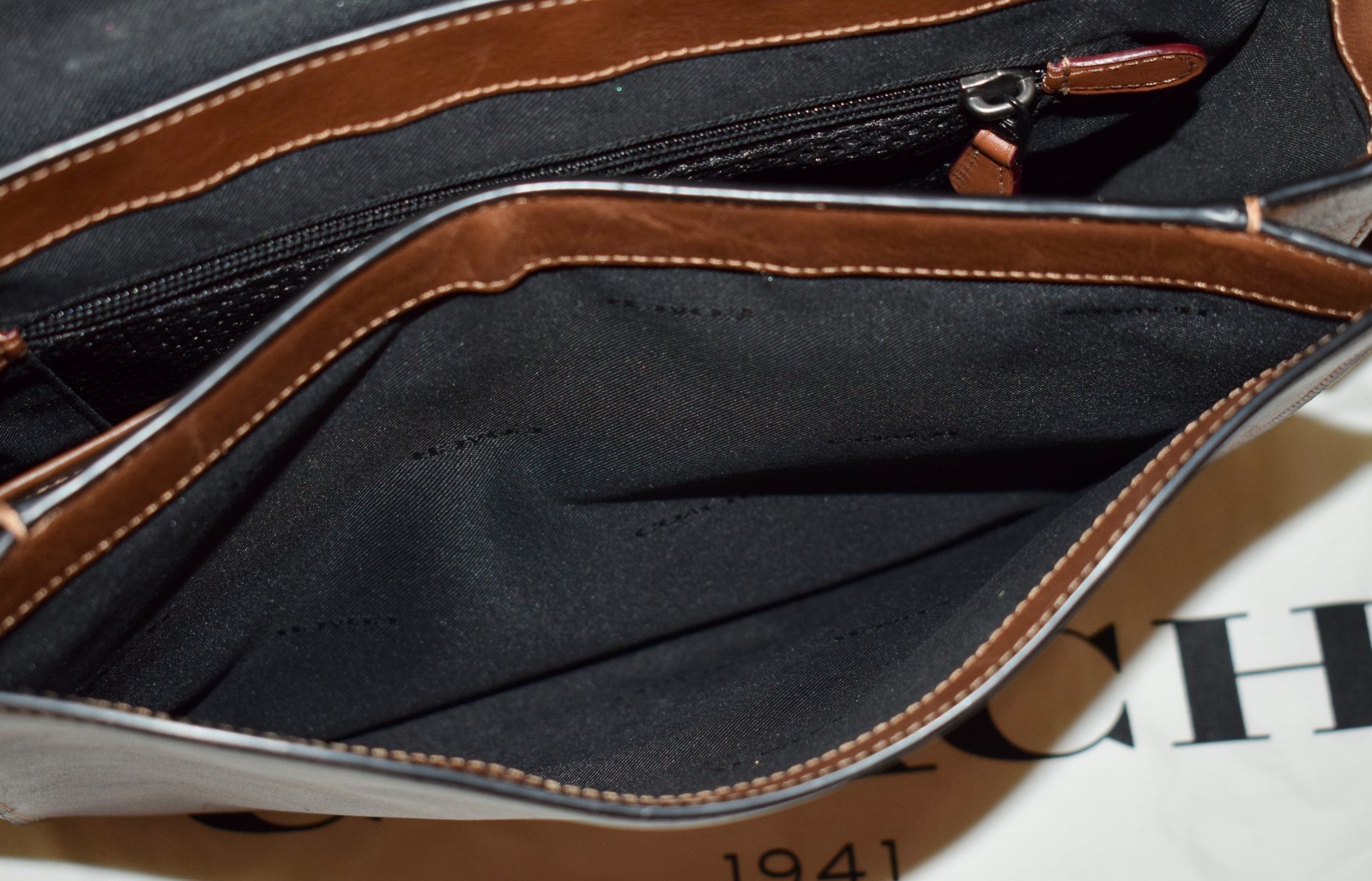 Coach Gotham Messenger 27 Brown Sport Calf Leather Shoulder Bag C2679 ~ #2