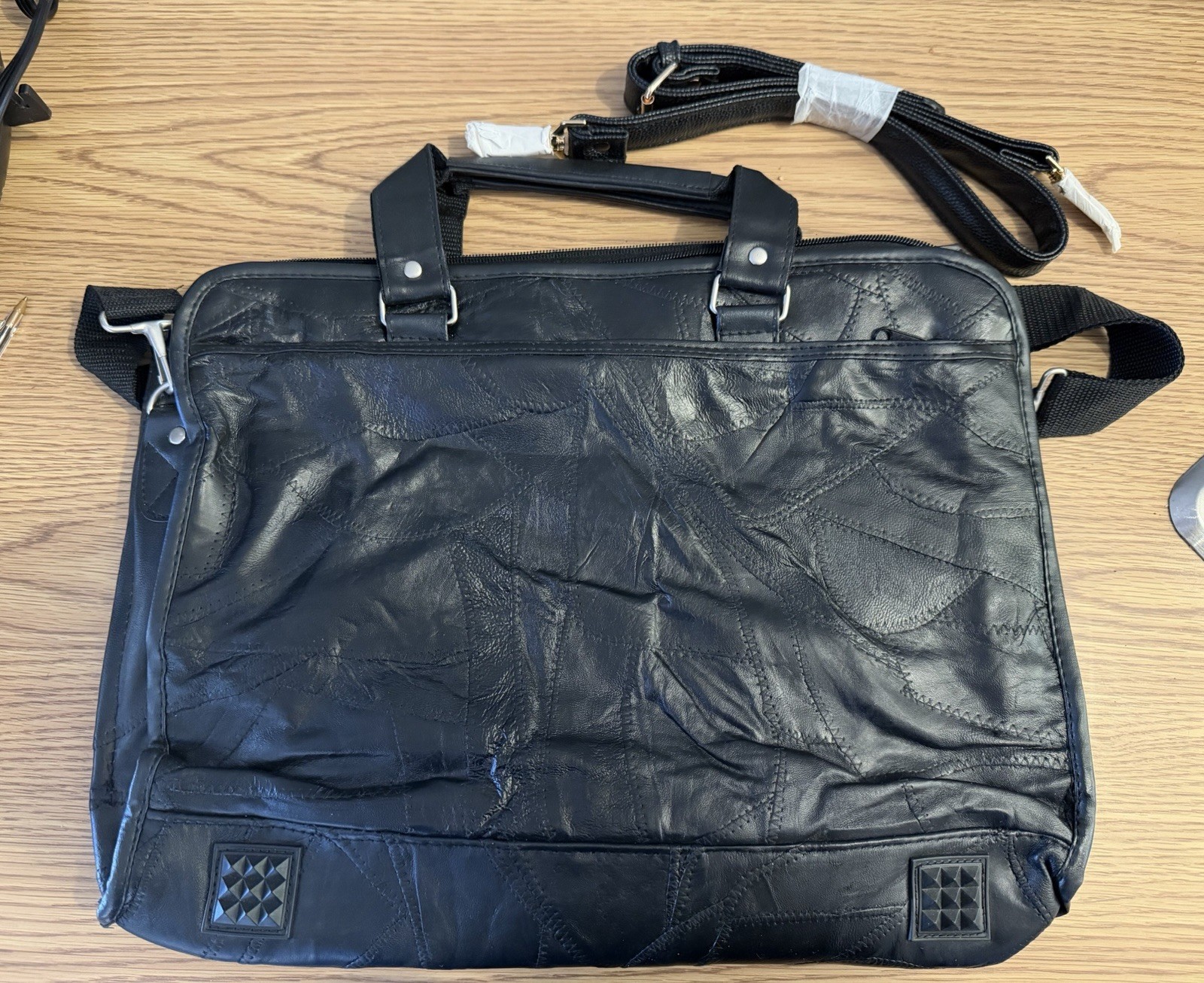 MAXAM – Genuine Lambskin Leather Briefcase 16″
