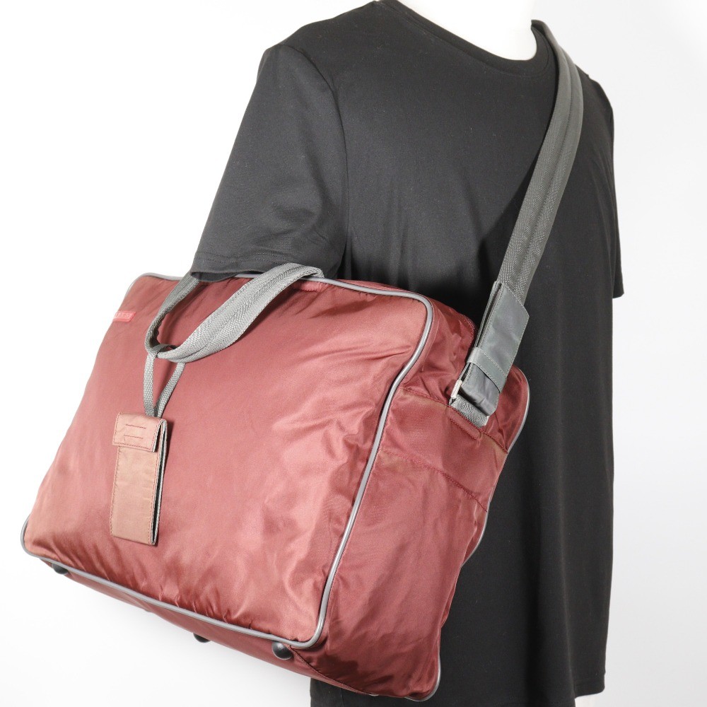 PRADA SPORTS Boston bag 2WAYShoulder Red tea Nylon unisex