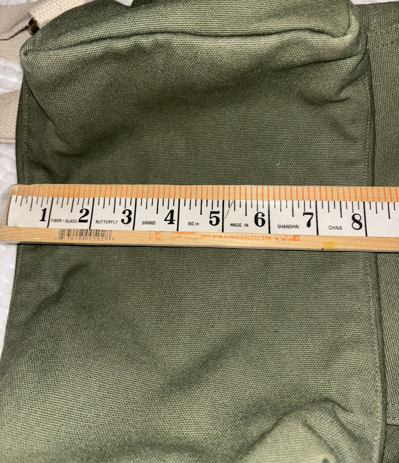 Hindbag Unisex Eliot olive green canvas Backpack bag with charm